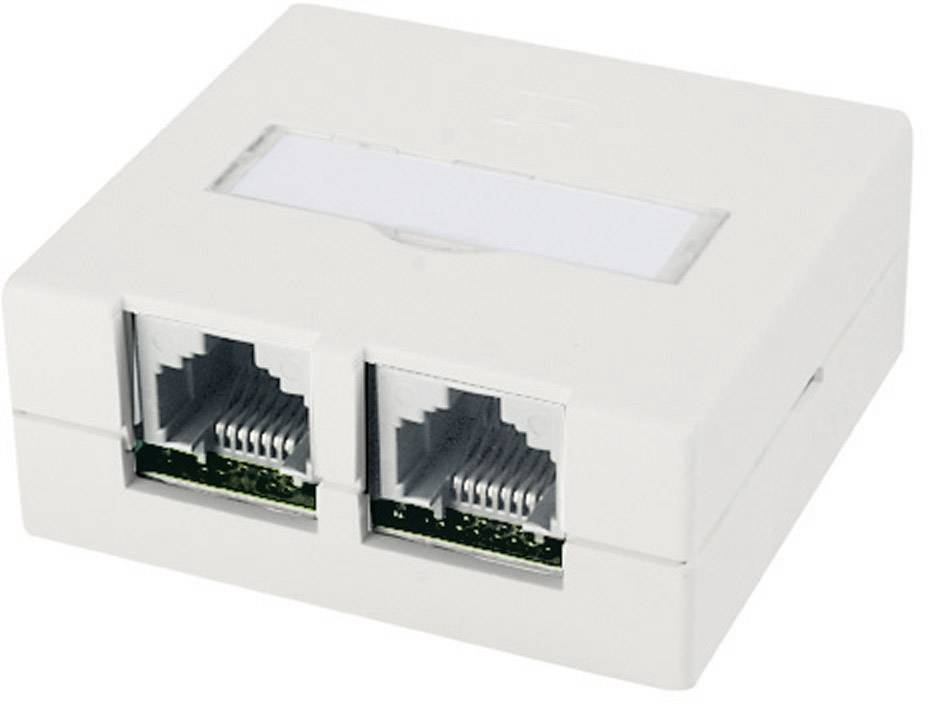 Telegärtner 100022997 Netwerkdoos Opbouw (op muur) CAT 6 Zuiver wit