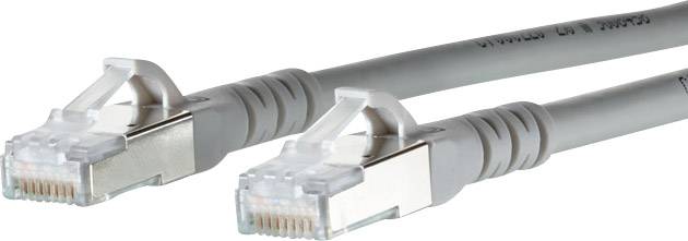 Metz Connect 130845B033-E RJ45 Netwerkkabel, patchkabel CAT 6A S/FTP 20.00 m Grijs Snagless 1 stuk(s)