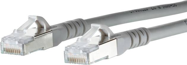 Metz Connect 1308451533-E RJ45 Netwerkkabel, patchkabel CAT 6A S/FTP 1.50 m Grijs Snagless 1 stuk(s)