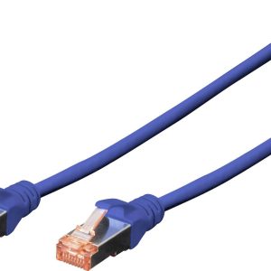 Digitus DK-1641-0025/B RJ45 Netwerkkabel, patchkabel CAT 6 S/FTP 0.25 m Blauw Vlambestendig, Snagless 1 stuk(s) Digitus DK-1641-0025/B RJ45 Netwerkkabel, patchkabel CAT 6 S/FTP 0.25 m Blauw Vlambestendig, Snagless 1 stuk(s)