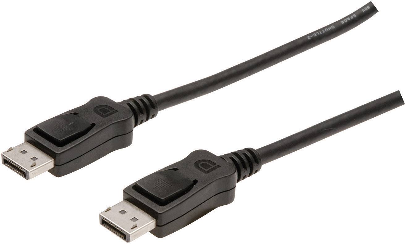 Digitus AK-340100-050-S DisplayPort-kabel DisplayPort Aansluitkabel DisplayPort-stekker, DisplayPort-stekker 5.00 m Zwar