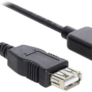 Delock 83373 USB-kabel USB 2.0 USB-A stekker, USB-A bus 5.00 m Zwart Stekker past op beide manieren, Vergulde steekconta Delock 83373 USB-kabel USB 2.0 USB-A stekker, USB-A bus 5.00 m Zwart Stekker past op beide manieren, Vergulde steekconta