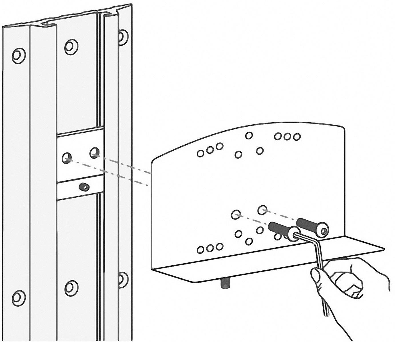 Ergotron Track Mount Bracket Kit for CPU Holders 60-156 Montagekit Zilver Belastbaar tot: 500 g
