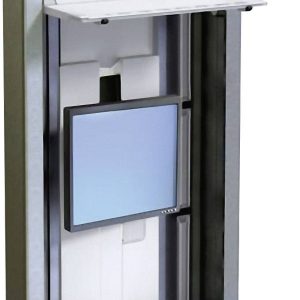 Ergotron Monitor-wandbeugel Aantal monteerbare displays: 1 Display(s) 25,4 cm (10″) – 55,9 cm (22″) Wit, Aluminium Toets