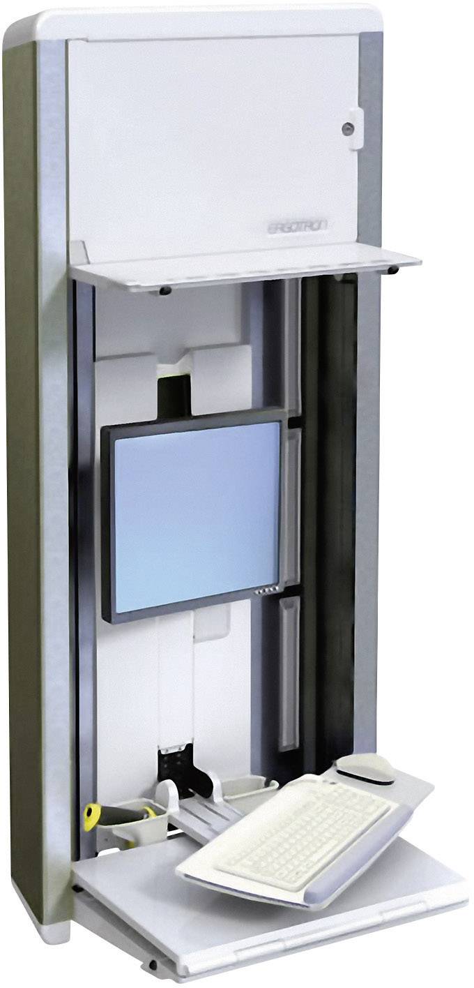 Ergotron Monitor-wandbeugel Aantal monteerbare displays: 1 Display(s) 25,4 cm (10") - 55,9 cm (22") Wit, Aluminium Toets