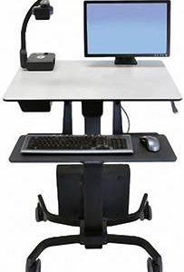 Ergotron TeachWell Mobile Digitale Workspace (MDW) Mobiel zit/sta PC-werkstation Aantal monteerbare displays: 1 Display(