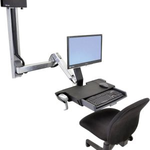 Ergotron StyleView Sit-Stand Combo Monitor-wandbeugel Aantal monteerbare displays: 1 Display(s) 25,4 cm (10″) – 61 cm (2