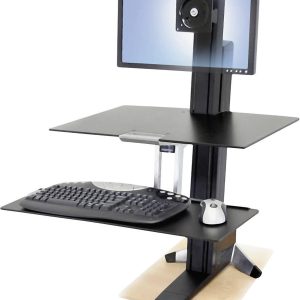 Ergotron WorkFit-S Monitor-tafelbeugel Aantal monteerbare displays: 1 Display(s) 25,4 cm (10″) – 61 cm (24″) Zwart, Alum Ergotron WorkFit-S Monitor-tafelbeugel Aantal monteerbare displays: 1 Display(s) 25,4 cm (10″) – 61 cm (24″) Zwart, Alum
