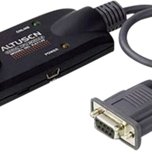ATEN KVM Adapter [1x D-sub bus 9-polig – 1x RJ45-bus] 0.09 m Zwart