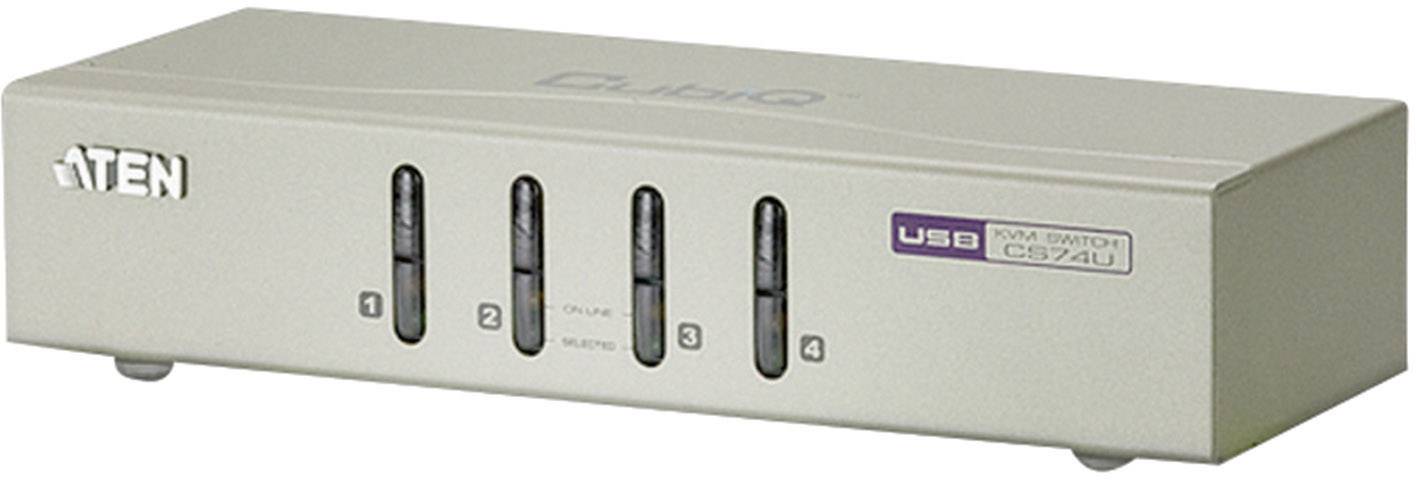 ATEN CS74U-AT KVM-switch 4 poorten VGA USB 2048 x 1152 Pixel