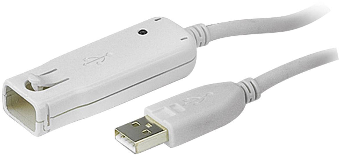 ATEN UE2120 USB-kabel USB 2.0 USB-A stekker, USB-A bus 12.00 m Grijs