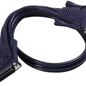ATEN KVM Adapter [1x D-sub stekker 25-polig – 1x D-sub bus 25-polig] 15.00 m Zwart