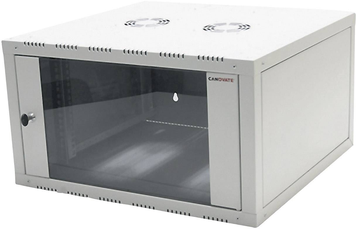 LogiLink W06E66G 19inch-wandkast (b x h x d) 600 x 6 x 560 mm 6 HE Grijs-wit (RAL 7035)