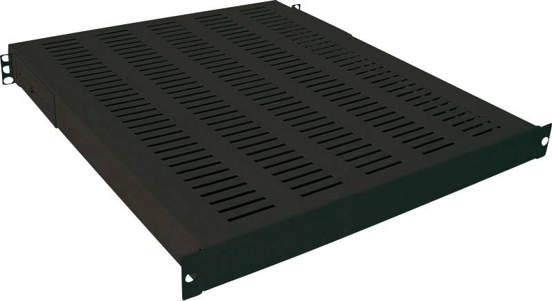 LogiLink SF1H65B 19 inch 1 HE Vast inbouw Geschikt voor kastdiepte: 800 mm Zwart