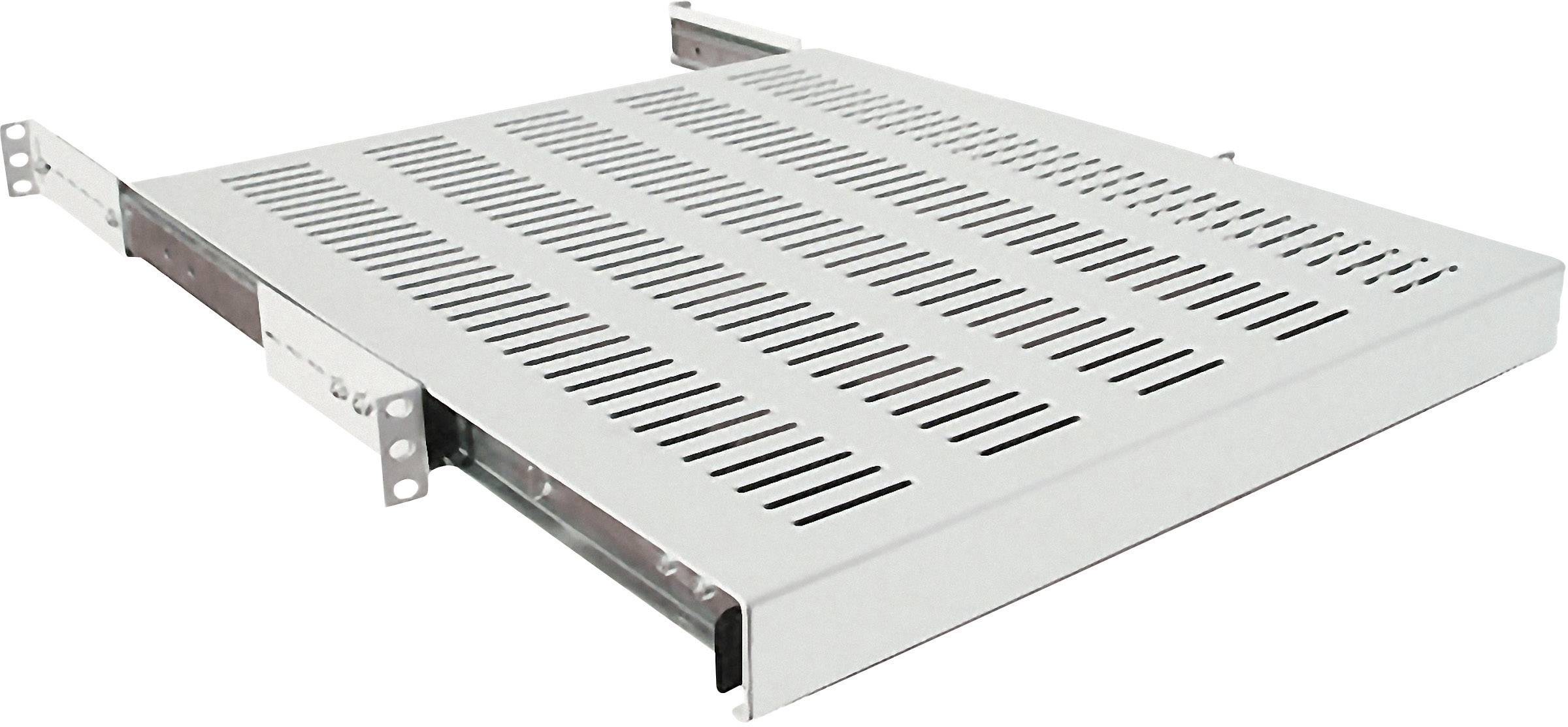 LogiLink SF1S45G 19 inch 1 HE Uittrekbaar Geschikt voor kastdiepte: 600 mm Grijs
