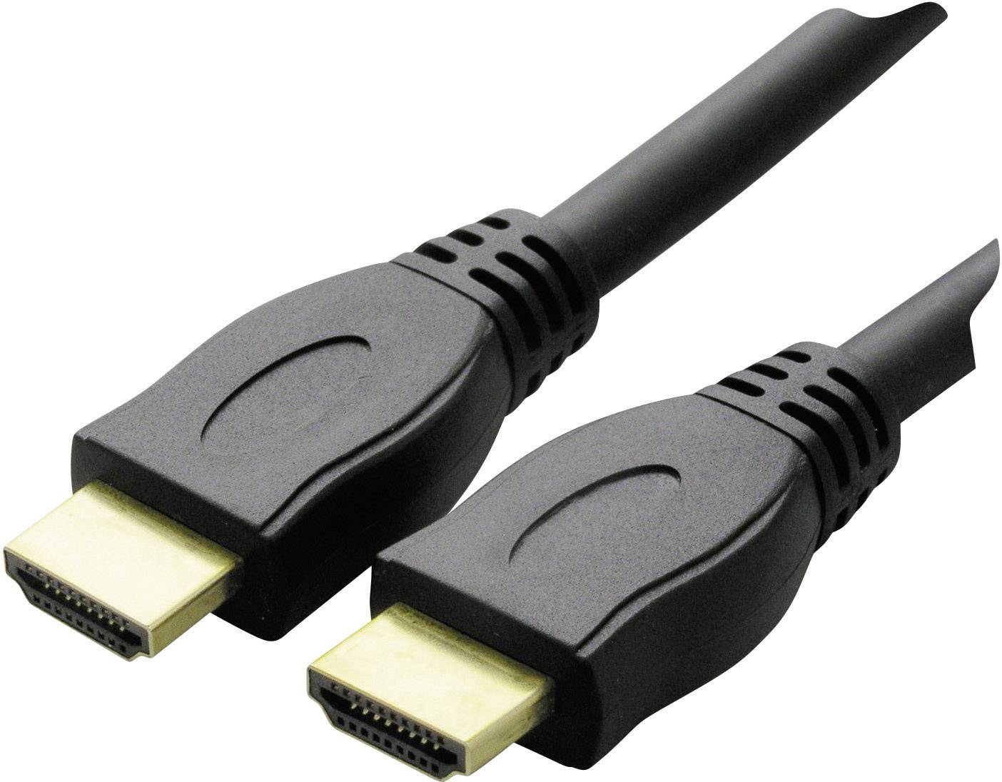Schwaiger HDM0130053 HDMI-kabel HDMI Aansluitkabel HDMI-A-stekker, HDMI-A-stekker 1.30 m Zwart 4K UHD, Vergulde steekcon