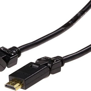 Schwaiger HDMS15533 HDMI-kabel HDMI Aansluitkabel HDMI-A-stekker, HDMI-A-stekker 1.50 m Zwart 4K UHD, Vergulde steekcont Schwaiger HDMS15533 HDMI-kabel HDMI Aansluitkabel HDMI-A-stekker, HDMI-A-stekker 1.50 m Zwart 4K UHD, Vergulde steekcont