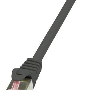 LogiLink CQ2033S RJ45 Netwerkkabel, patchkabel CAT 6 S/FTP 1.00 m Zwart Vlambestendig, Snagless 1 stuk(s)