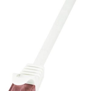 LogiLink CQ2091U RJ45 Netwerkkabel, patchkabel CAT 6 U/UTP 10.00 m Wit Vlambestendig, Snagless 1 stuk(s)