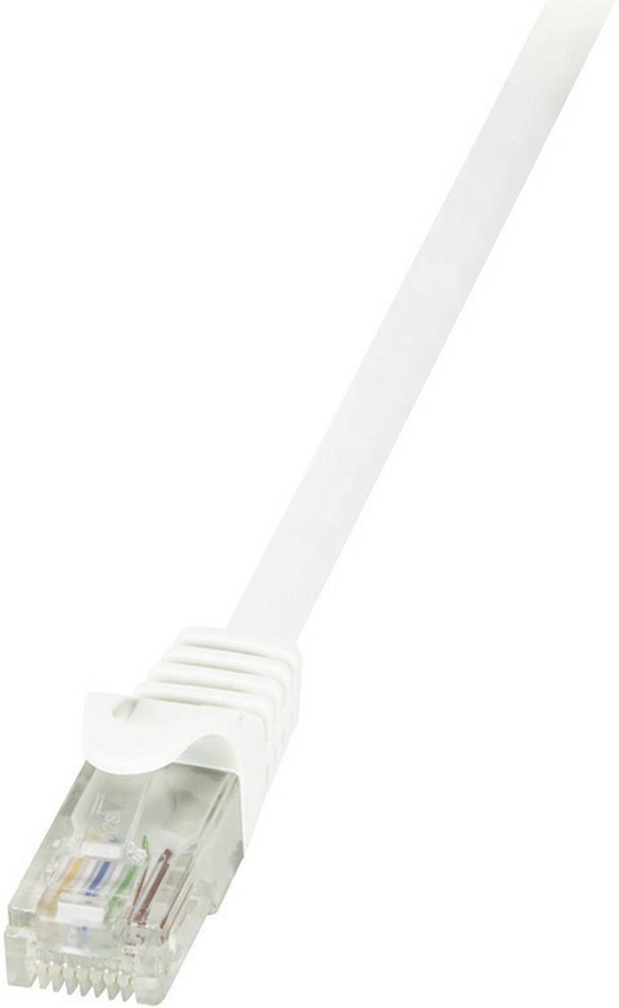 LogiLink CP2081U RJ45 Netwerkkabel, patchkabel CAT 6 U/UTP 7.50 m Wit Snagless 1 stuk(s)