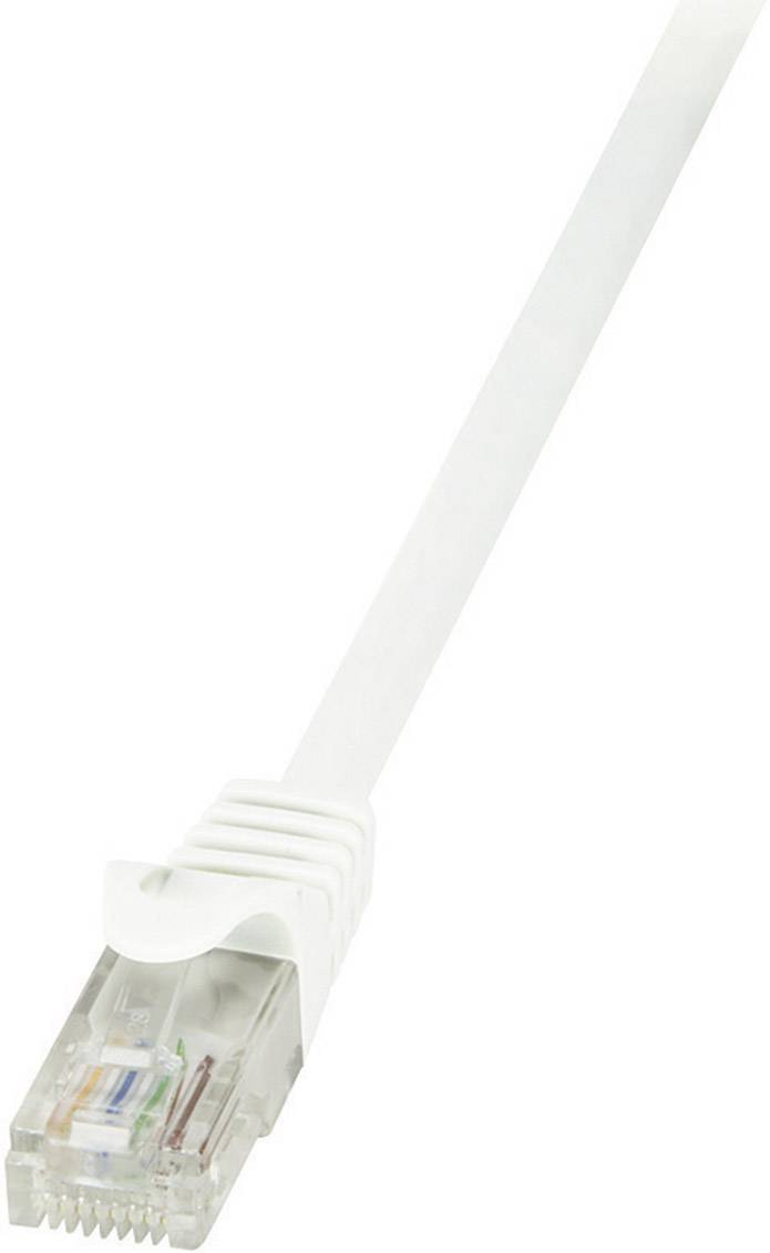 LogiLink CP2091U RJ45 Netwerkkabel, patchkabel CAT 6 U/UTP 10.00 m Wit Snagless 1 stuk(s)