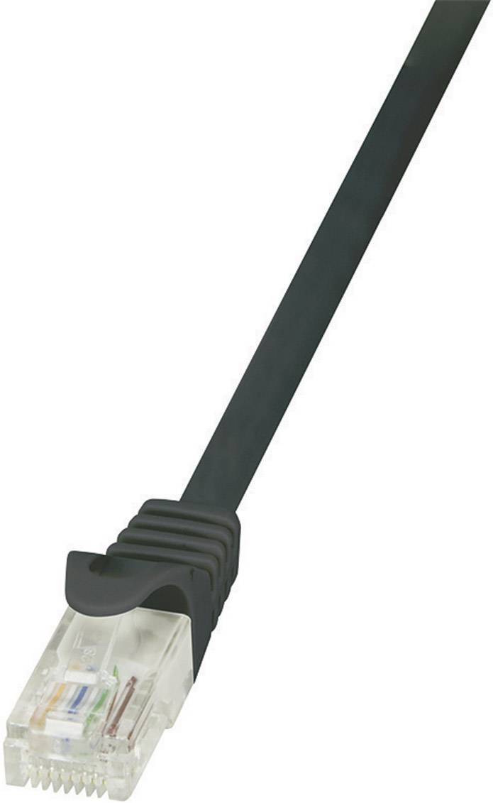 LogiLink CP2083U RJ45 Netwerkkabel, patchkabel CAT 6 U/UTP 7.50 m Zwart Snagless 1 stuk(s)