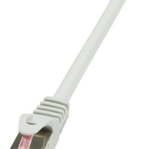 LogiLink CQ2012S RJ45 Netwerkkabel, patchkabel CAT 6 S/FTP 0.25 m Grijs Vlambestendig, Snagless 1 stuk(s)