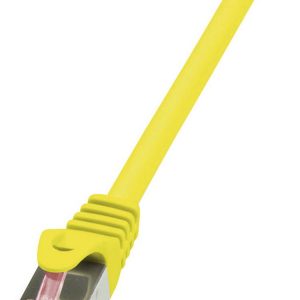 LogiLink CQ2087S RJ45 Netwerkkabel, patchkabel CAT 6 S/FTP 7.50 m Geel Vlambestendig, Snagless 1 stuk(s)