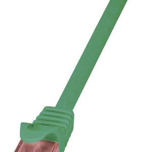 LogiLink CQ2095U RJ45 Netwerkkabel, patchkabel CAT 6 U/UTP 10.00 m Groen Vlambestendig, Snagless 1 stuk(s)