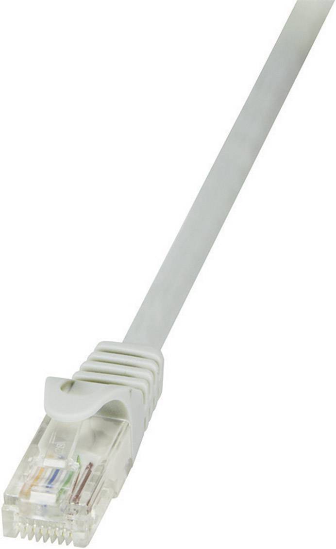 LogiLink CP2062U RJ45 Netwerkkabel, patchkabel CAT 6 U/UTP 3.00 m Grijs Snagless 1 stuk(s)
