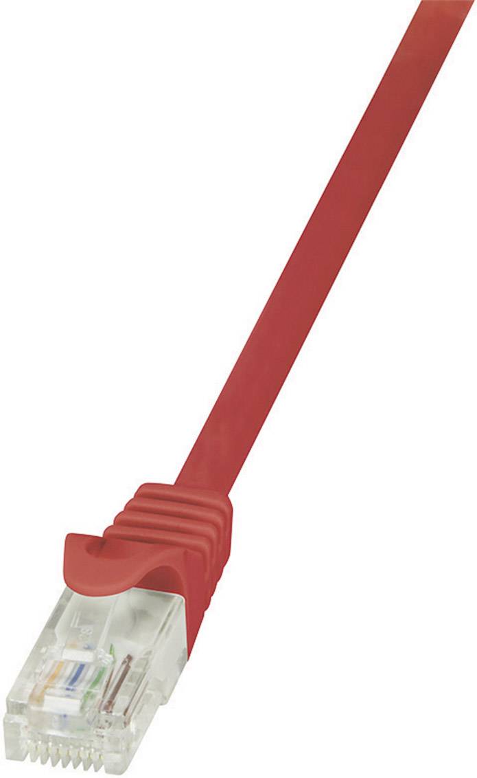 LogiLink CP2054U RJ45 Netwerkkabel, patchkabel CAT 6 U/UTP 2.00 m Rood Snagless 1 stuk(s)