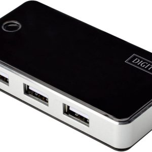 Digitus DA-70222 DA-70222 USB-hub 7 poorten USB-A USB 2.0 480 MBit/s Zwart, Zilver Digitus DA-70222 DA-70222 USB-hub 7 poorten USB-A USB 2.0 480 MBit/s Zwart, Zilver