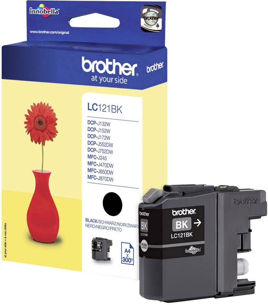 Brother Inktcartridge LC-121BK Origineel Zwart LC-121 BK