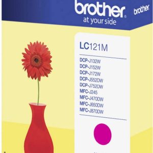 Brother Inktcartridge LC-121M Origineel Magenta LC-121 M Brother Inktcartridge LC-121M Origineel Magenta LC-121 M