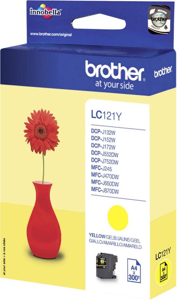 Brother Inktcartridge LC-121Y Origineel Geel LC-121 Y