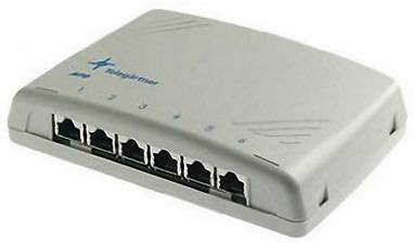 Telegärtner 100006987 6 poorten Netwerkpatchpaneel CAT 6 Wit Ingericht