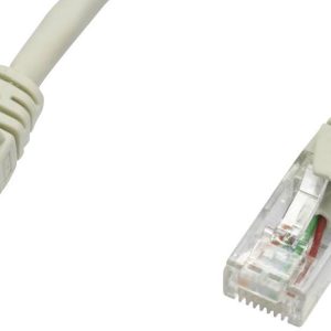 Telegärtner 100008583 RJ45 Netwerkkabel, patchkabel CAT 5e U/UTP 3.00 m Grijs Vlambestendig 1 stuk(s)