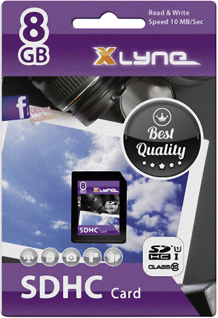 Xlyne 7308000 SDHC-kaart 8 GB Class 10, UHS-I