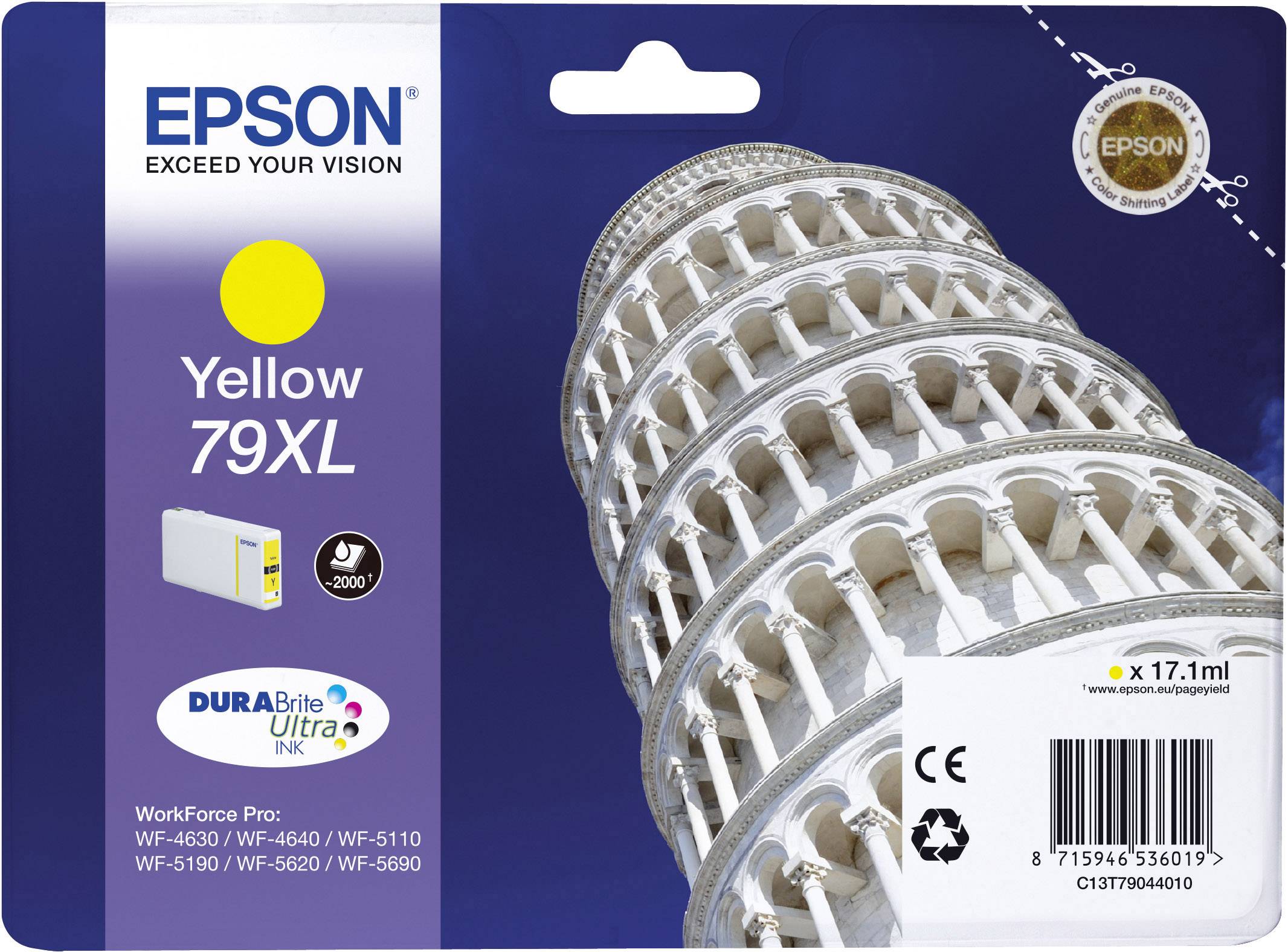 Epson Inktcartridge 79XL Origineel Geel C 13 T 79044010