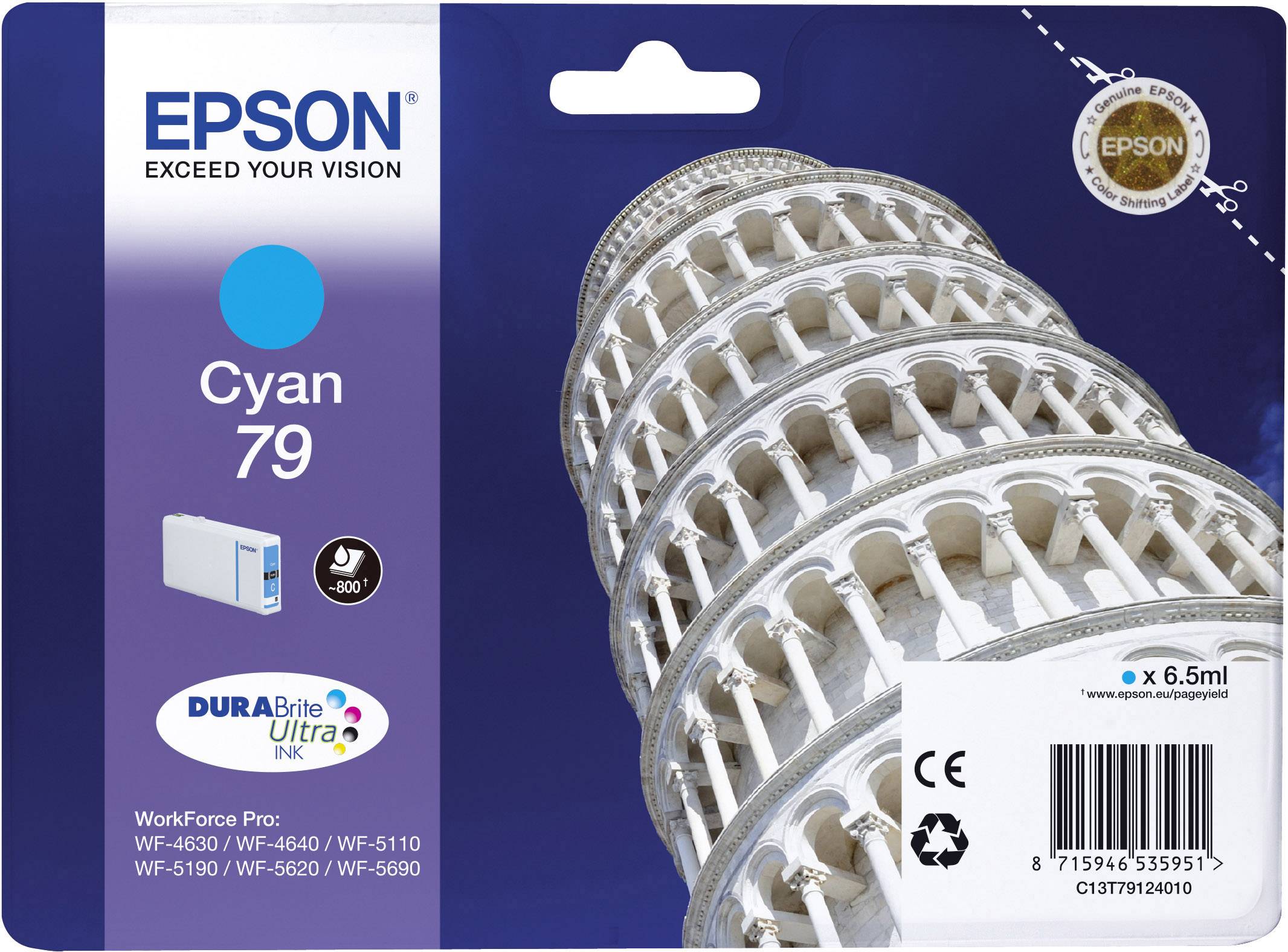 Epson Inktcartridge 79 Origineel Cyaan C 13 T 79124010