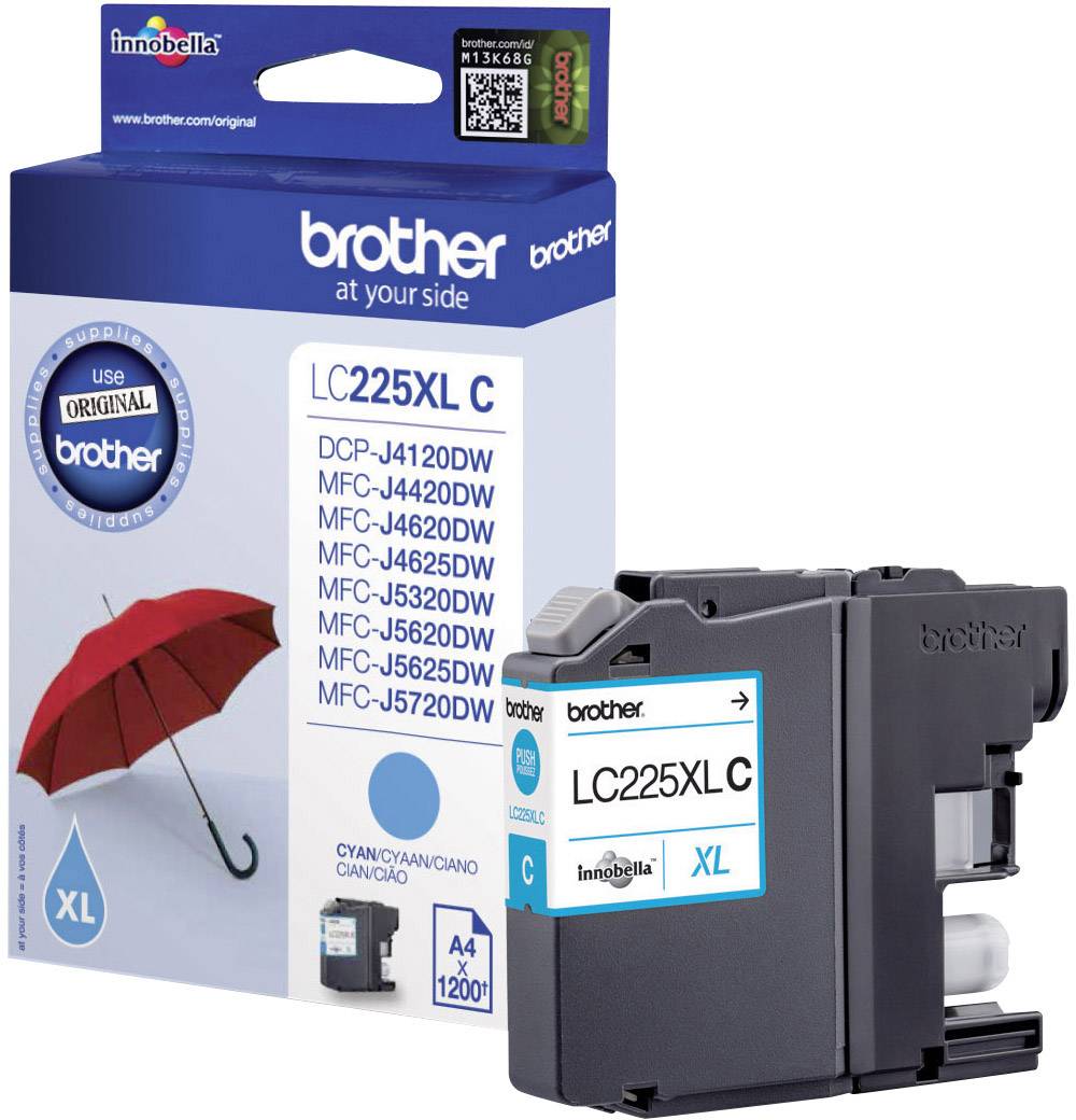 Brother Inktcartridge LC-225XLC Origineel Cyaan LC-225 XL C