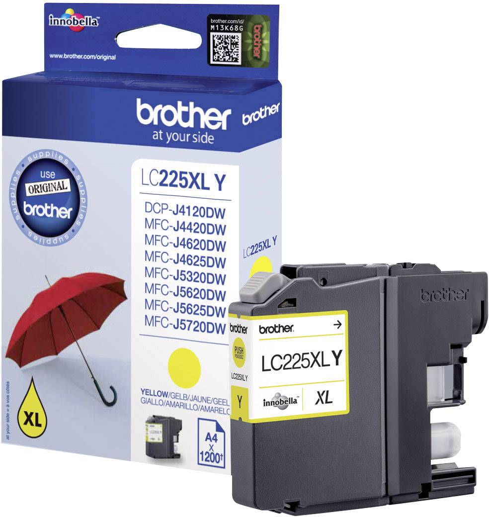 Brother Inktcartridge LC-225XLY Origineel Geel LC-225 XL Y