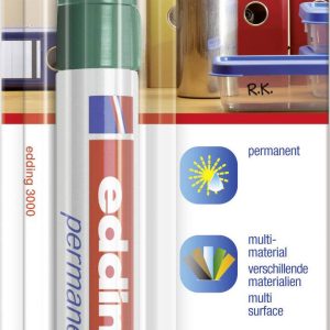 Edding 3000 4-3000004 Permanent marker Groen Watervast: Ja Edding 3000 4-3000004 Permanent marker Groen Watervast: Ja