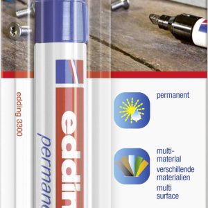 Edding edding 3300 4-3300003 Permanent marker Blauw Watervast: Ja Edding edding 3300 4-3300003 Permanent marker Blauw Watervast: Ja