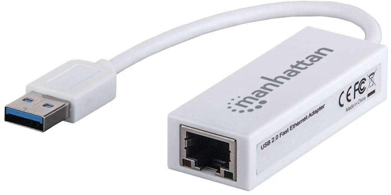 Manhattan Fast Ethernet Adapter Netwerkadapter 100 MBit/s USB-A 2.0