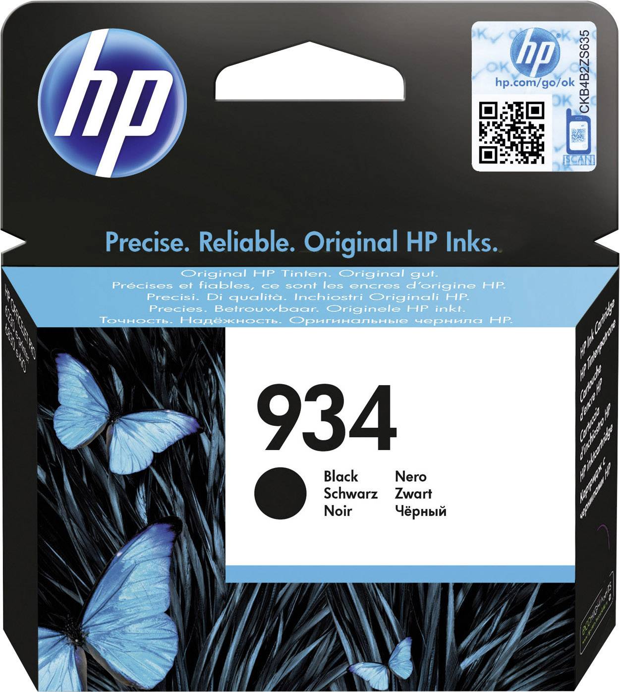 HP Inktcartridge 934 Origineel Zwart C2P19AE Inkt