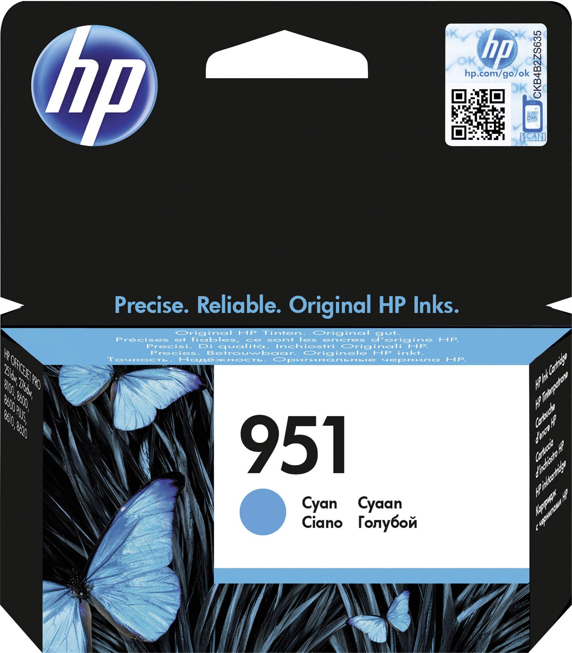 HP Inktcartridge 951 Origineel Cyaan CN050AE Inkt