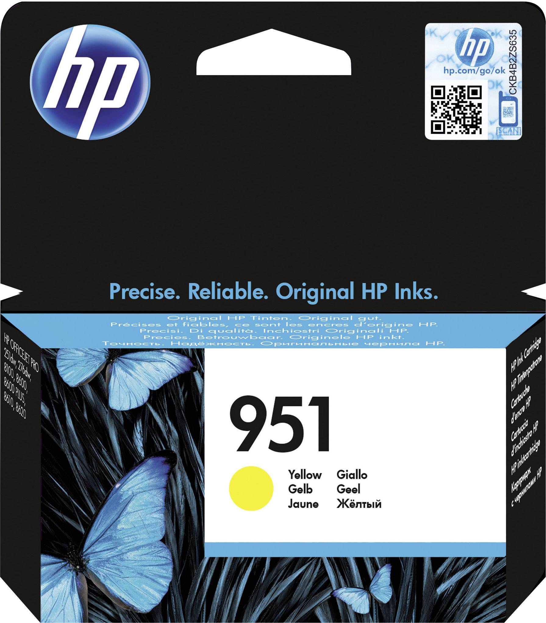 HP Inktcartridge 951 Origineel Geel CN052AE Inkt