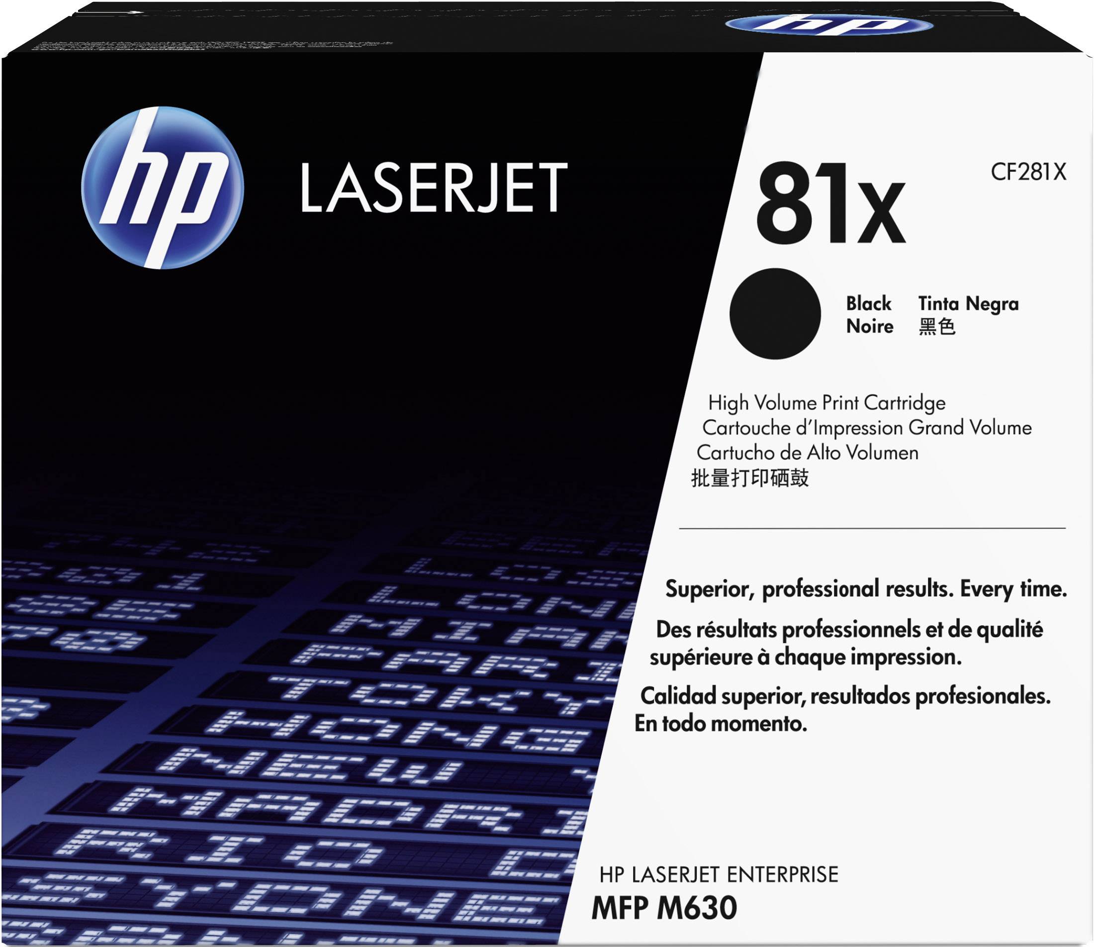 HP Toner 81X Origineel Zwart 25000 bladzijden CF281X