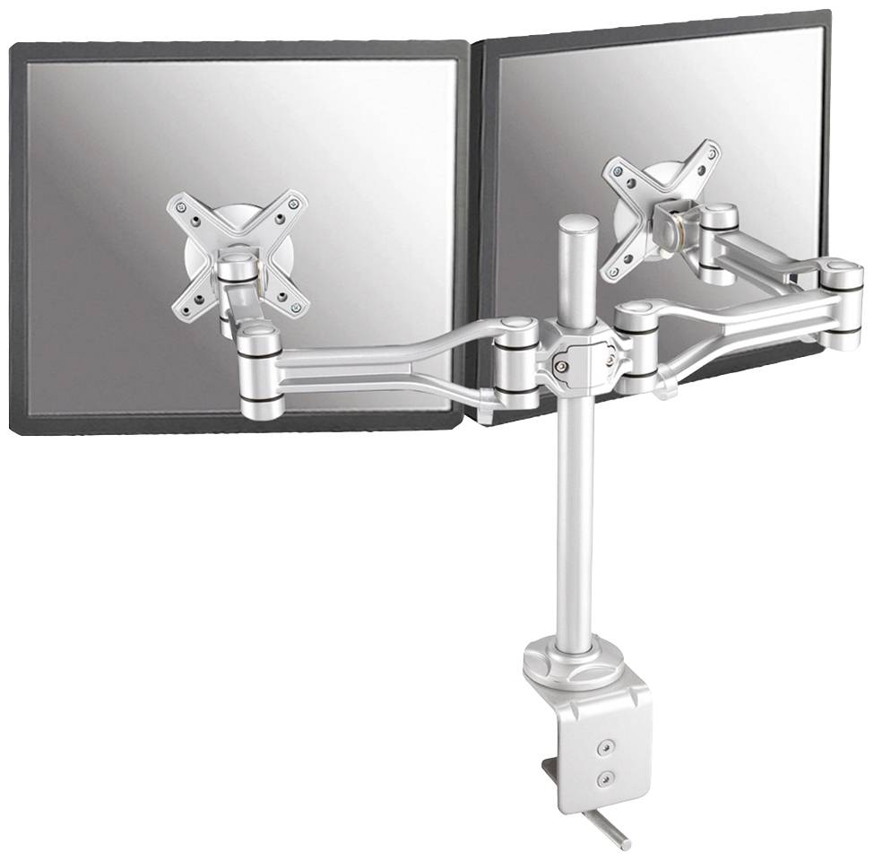 Neomounts FPMA-D1030D Monitor-tafelbeugel Aantal monteerbare displays: 2 Display(s) 25,4 cm (10") - 61 cm (24") Zilver I